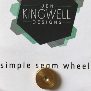 Simple Seam Wheel - Jen Kingwell Designs - 1/4 inch Brass wheel - JKD 5231 - sold by the each