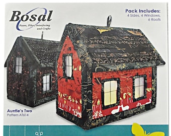 Leave the Light On - Bosal Double Sided Fusible Holiday House - Summer House   - Bosal 337 White - Precut House pieces - Pattern Required