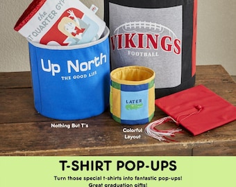 T-Shirt Pop Ups - 5 Sizes Pattern - Joanne Hillestad  #128 - Pattern ONLY, Spring not included - DIY Project