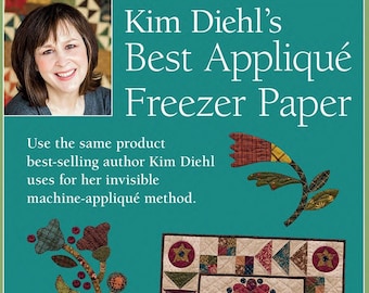 Kim Diehls Best Applique Freezer Paper Printable Freezer Paper -  Applique Paper - 50 sheets per pack, 8.5"x11"