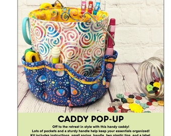 Caddy Pop-up - Sew Organized Design - Pattern, Spring, Handle - FQG 151 - DIY Project