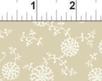 Pinwheel Fabric -  8BQR 1 Tan  Romance Collection by Jason Yenter - In the Beginning Fabric - Priced by the 1/2 yard