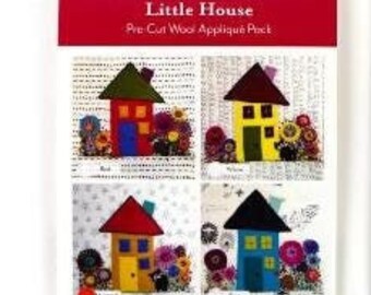 Little House - Mustard - Precut Wool Applique Pack - Wendy Williams - Wool pieces & Pattern (One Set)