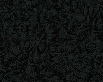 Fairy Frost CM 0376 Onyx - Black Fabric - Glimmer Fabric - Michael Miller - Black Frost - Priced by the 1/2 Yard