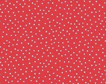 Redwork Christmas - HEG 842 88 Dots - Mandy Shaw Dandelion Designs - Henry Glass - Red & White Dots - Priced by the half yard