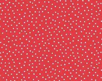 Redwork Christmas - HEG 842 88 - Mandy Shaw - Henry Glass - Red & White Dots - Priced by the half yard