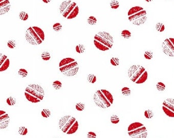 Polka Dot Fabric, Shaded Dot, Tossed Balls - Jolene, Blank Quilting  428 08 Red  - Priced by Half yard