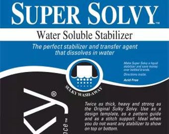 Super Solvy 405 - Water Soluble Stabilizer  Nonwoven - White 20-inch wide - sold by the yard