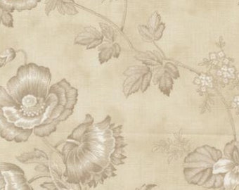 3 Sisters Favorite Vintage 44360 15 Taupe - Floral - Moda Fabrics - Priced by the half yard