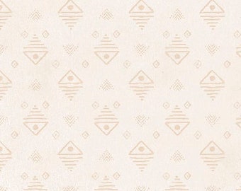 Paisley Place - Geometric Fish - Wilmington Prints - 15708 222 Cream - Priced by the half yard