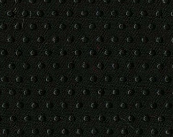 Gripper Fabric - Grippy Dots - Grip-tight Cloth Non Slip Dots On 1 Side - EESCO Black CL1GRD - 19- inch wide, Priced by 18 inch increments