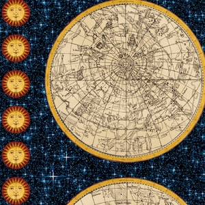 Mapa de constelaciones de tela Galileo 42559 - Whistler Studio para Windham - Precio por repetición de 23 pulgadas