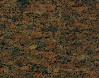 Landscape Medley Coarse Cork Fabric Print Umber - Elizabeth's Studio 586- Priced by the Half Yard