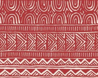 Breezeway Stripe - 10392 R2 - Maywood Studio - Red - priced by the half yard