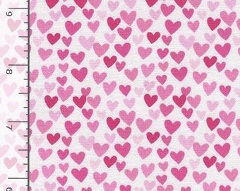Hearts - Small Heart Fabric - Timeless Treasures - C3355 - Pink - Priced by the half yard