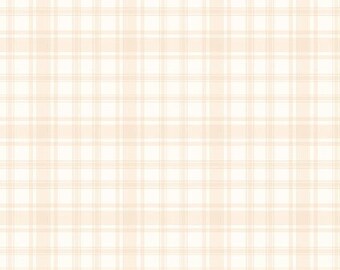 Wilmington Fabric - Peppermint Parlor - Plaid Cream - 27640 222 - Priced by the half yard