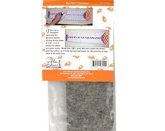 Narrow Wool Pressing Mat - 4-Inch x 24-Inch - Pam Demour Designs