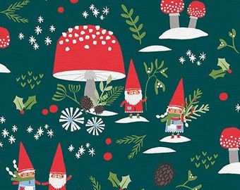 Gnome Noel -  Paintbrush Studio by Liz  Mytinger  120  21780 Dark Green - Priced by the half yard