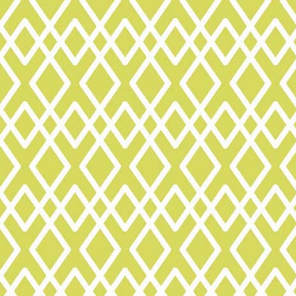 Lattice Fabric - Lula Magnolia by Quilted Fish for Riley Blake Designs C3774 Green - Priced by the 1/2 Yard
