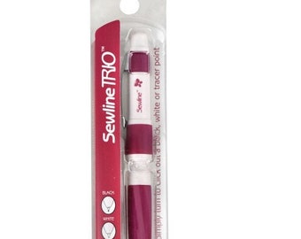 Sewline Pencil Trio - Black & White Lead - Roller Ball Tip - Sold by the single Pen - 50023