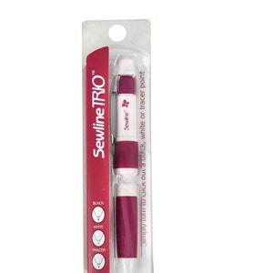 Sewline Pencil Trio - Black & White Lead - Roller Ball Tip - Sold by the single Pen - 50023