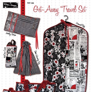 Get Away Travel Set by Wing and a Prayer - WP 146 Pattern ONLY - DIY Project