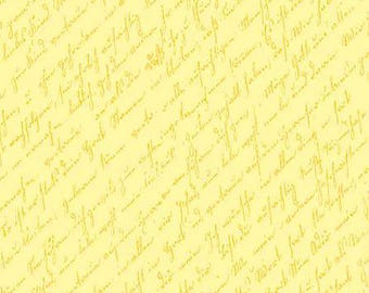 Sunny Skies - Script C14632 Sun Pale Yellow - Riley Blake Fabrics - Priced by the half yard