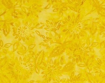 Expressions Batik Tjaps - BTHH 1188 Butter Yellow - Riley Bake Designs- Priced by the half yard