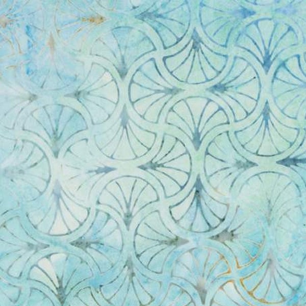 Expressions Batik Tjaps - BTPT 1180 Cerulean Blue - Riley Bake Designs- Priced by the half yard