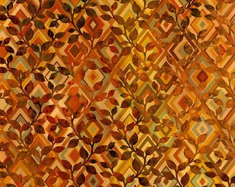 Falling Leaves 8FLS 1 Cascade Leaf Tile -  In The Beginning by Jason Yenter - Priced by the 1/2 yard