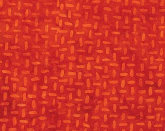 Expressions Batik Tjaps - BTHH 1252 Halloween Tango Red - Grid - Riley Bake Designs- Priced by the half yard
