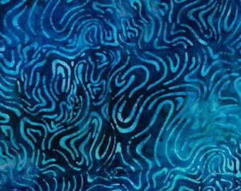 Expressions Batik Tjaps - BTHH 1117  Deep Sea Blue - Riley Blake Designs- Priced by the half yard