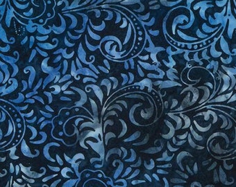 Expressions Batik Tjaps - BTHH 1067 Stormy Weather Blue - Riley Bake Designs- Priced by the half yard