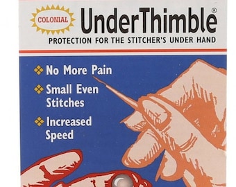 Under Thimble Stainless Steel Metal Tip Dome - Colonial Needle Co - SM200 Finger Protector - Addl Adhesive Available