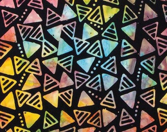 Expressions Batik Tjaps - BTHH 1265 Halloween Topsy Turvy Rainbow - Riley Bake Designs- Priced by the half yard