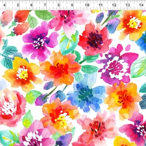 Sew Spring! Large Floral 2SSP1 - In The Beginning Fabric - Priced by the half yard