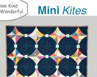 Mini Kites Wall Hanging Pattern featuring Mini Quick Curve Ruler - Sew Kind of Wonderful By Jenny Pedigo # SKW507 - DIY Pattern