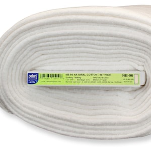 Cotton Batting - no scrim - Pellon Natures Touch - 100% cotton NB 96 Natural - 96 inch wide