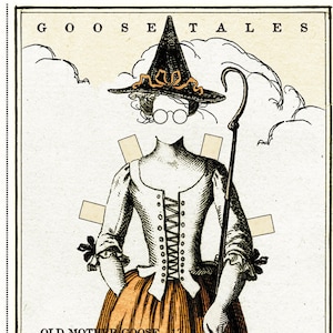 Goosetales by Janet Wecker Frisch - Nursery Rhyme Tales - Old Mother Goose -  Riley Blake C9390 - Priced by the 24-Inch panel