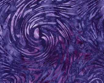 Expressions Batik Tjaps - BTPT 1145 Plum Purple Swirl - Riley Bake Designs- Priced by the half yard