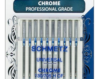 Schmetz 4134 Universal Chrome Machine Needles - Professional Grade sz 90/14 - (10) Needles Per Pack