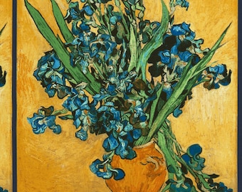 Van Gogh Iris Fabric - Iris Panel - Vincent Van Gogh Museum by Robert Kaufman - AVG 1510017 - Panel 24-Inch
