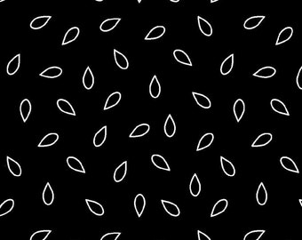 Henry Glass Country Fresh - Jessica Mundo - Watermelon Seed 9899-90 Black - Priced by the Half Yard