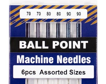 Klasse  Machine Ballpoint Steel Needle - Assorted Size - 6 Needles per pack - AA 5101