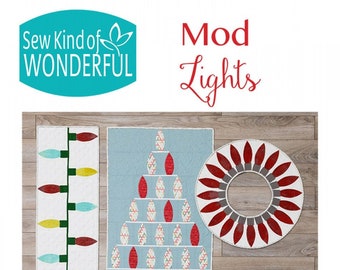 Mod Lights Pattern featuring Quick Curve Rulers - Sew Kind of Wonderful By Jenny Pedigo # SKW 422 - Pattern Only