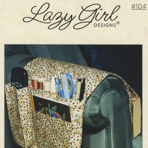 Couch Caddy Pattern - Craft Pocket - Arm Chair Organizer - By Lazy Girl Designs Joan Hawley - # LGD104 - DIY Pattern