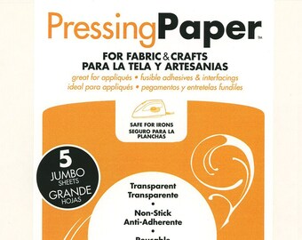 Thermo-web Pressing Paper #3403 - Fabric and Crafts - 5-Sheets per Pack - 11"x17" sheets