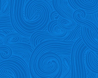 Just Color - Color Swirl - Color Tonal - Studio E - 1351 Aegean Blue - Priced by the half yard