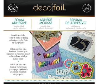 Deco Foil Foam Adhesive 6-inch x 12in - by iCraft 2-pack  DF 3764