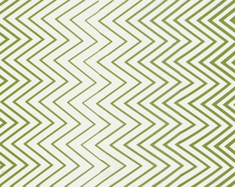 10814-17 Simply Colorful Style Lime Green and White Metro Geometric Ogee by Vanessa Christenson for Moda